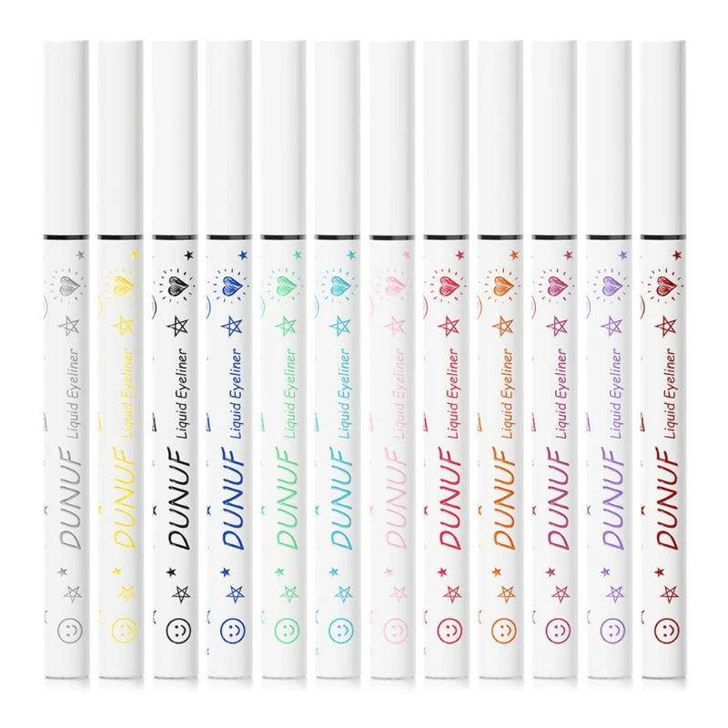 

Waterproof Matte Liquid Colored Eyeliner Set Colorful Eye Liners For Women