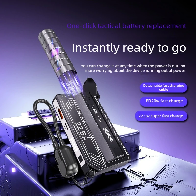 1개 21700 배터리 메카 스타일 DIY 파워 뱅크 케이스 휴대용 분리형 고속 충전 배터리 충전 저장 박스 배터리 미포함