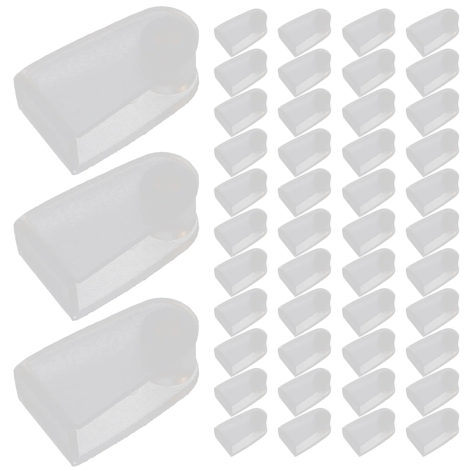 100 Pcs 플라스틱 키 체인 클립 투명 아크릴 커넥터 접이식 클립 열쇠 고리 ..