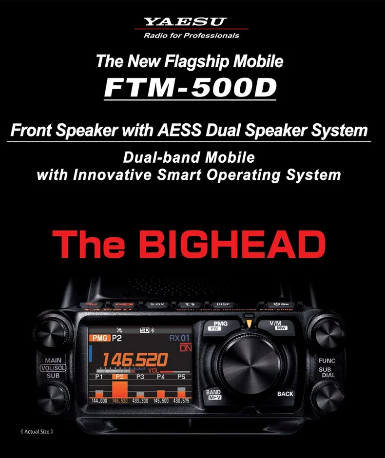 YAESU FTM500DR 500D vehiclemounted station UV dualsegment digital