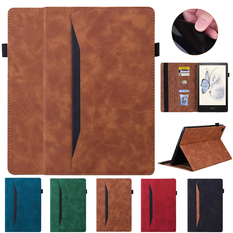 Estojo Folio de Couro pu para Kindle Signature Edition Case 11th Generation 2023