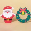 2PC Silicone Teether Baby Santa Teether Children Christmas Gift BPA Free Silicone Children's Products Children Teether 5