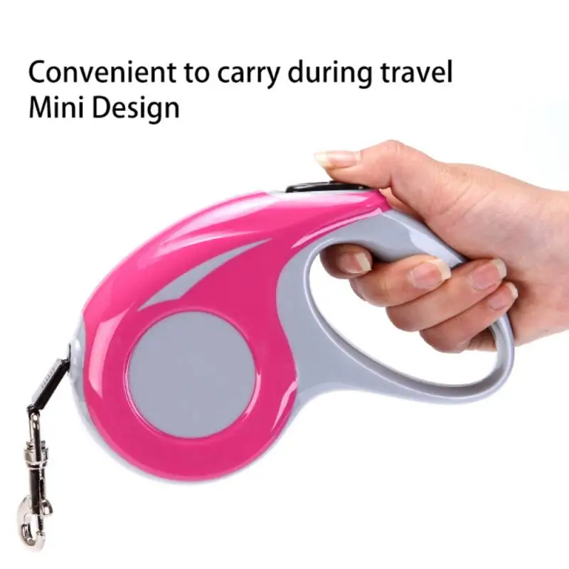 Guinzaglio Per Cani 3M 5M Guinzaglio Durevole Automatico Retrattile Nylon Cat Lead Extension Puppy Walking Running Lead Roulette Per Cane