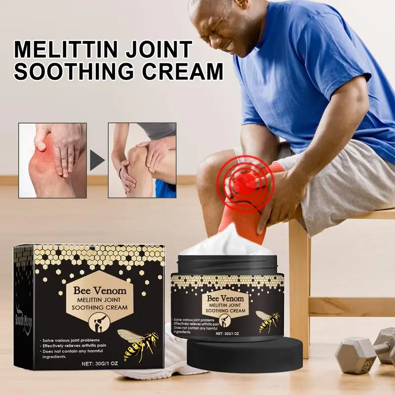 Pain Relief Ointment Bee Venom Professional Pain Relief Gel Bee VenomCream Knee Joint Pain Relief Ultra Strength Gel Massage