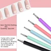 5Pcs Dual-Ended Nail Art Dotting Tools, with 10 Different Sizes for Dotting, Marbleizing & Painting Manicure Kit 3