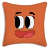 Animation Amazing World Gumball Pillow Covers Cartoon Sofa Decorative Home Double-sided Printing Short Plush Cute Cushion Cover 6