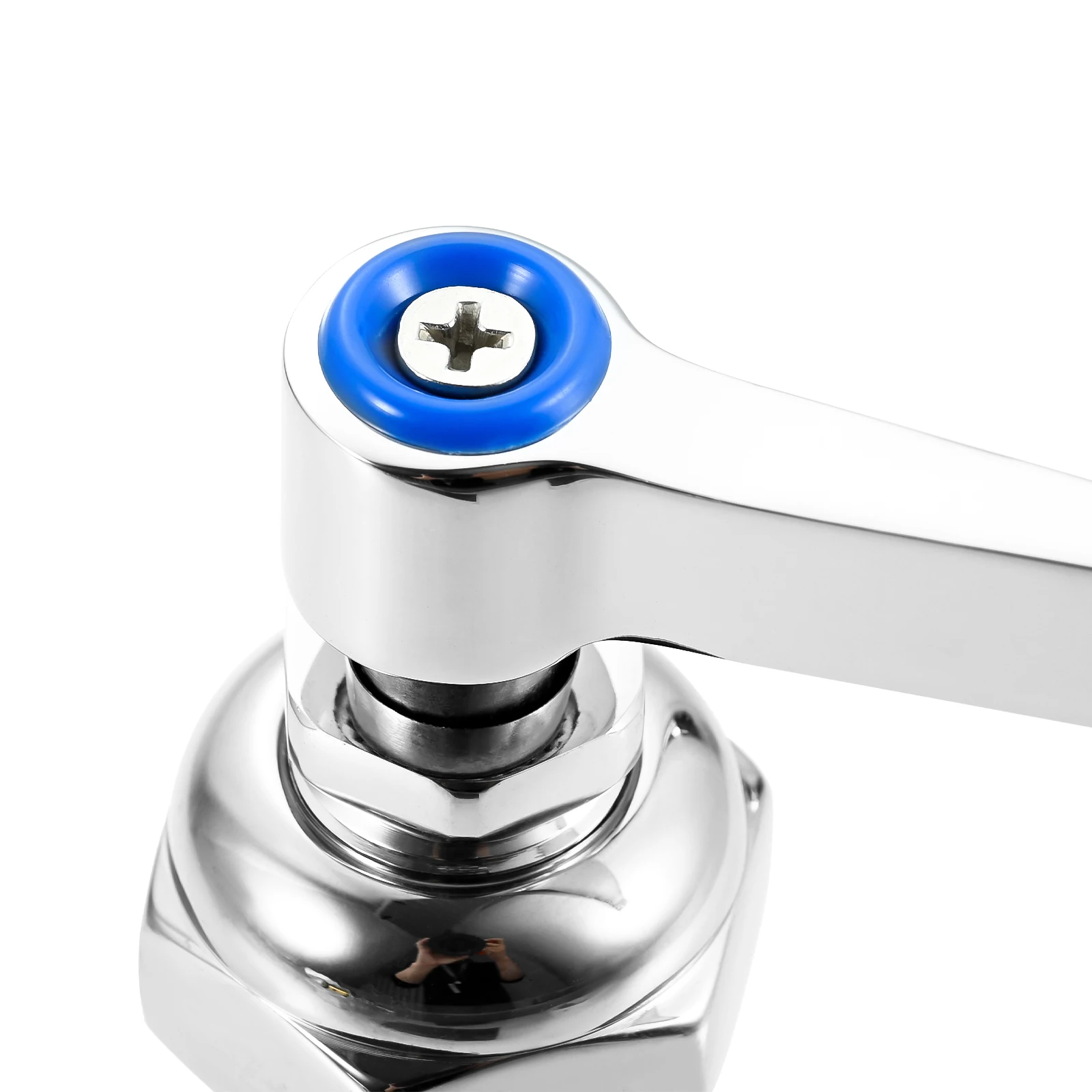 2Pcs Cold And Hot Side Handle Stem Assembly Fits for T&S Brass Faucets Replace 002713-40 002714-40 Spindle Valve Replacement