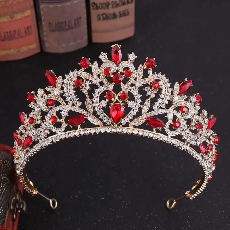 Brides Tiara Balok Crown Diamond Princess Tiara Hair Wedding Styling Gown Headband Accessories hair accessories bridal hair accessories crown headband
