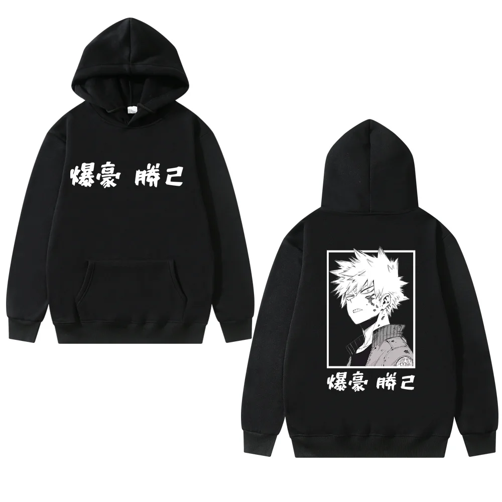 

Harajuku my hero academia Unisex Hoodies Couple wear Japanese Anime Boku no Hero Academia Printed Men's Hoodie Streetwear