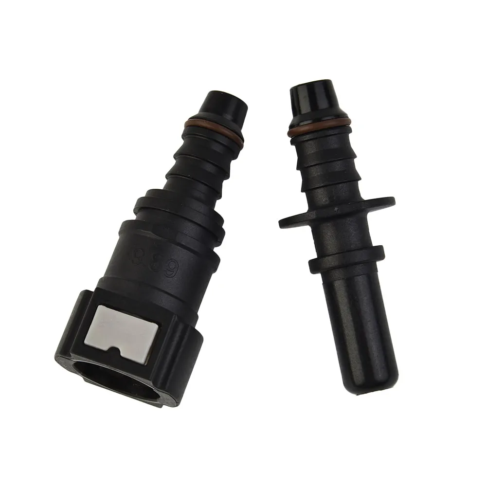 

Straight 9.89 Mm ID8 Car Fuel Line Hose Pipe Coupler Quick Release Connector Kit Car Gasoline Diesel Connection Quick