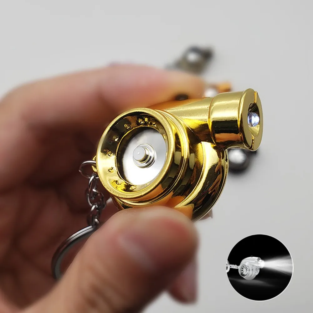 CarTurboSpinnerKeychainWithRealSoundandLightMiniTurbocharger