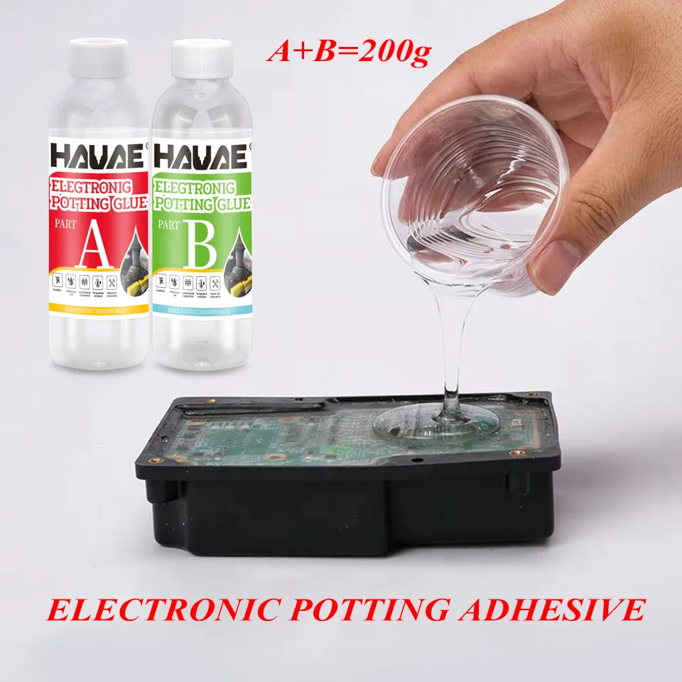Silicone electronic potting glue Transparent soft sealing insulation thermal conduction pack circuit board waterproof AB glue silicone glue sealant glue silicone sealant electrical sealant