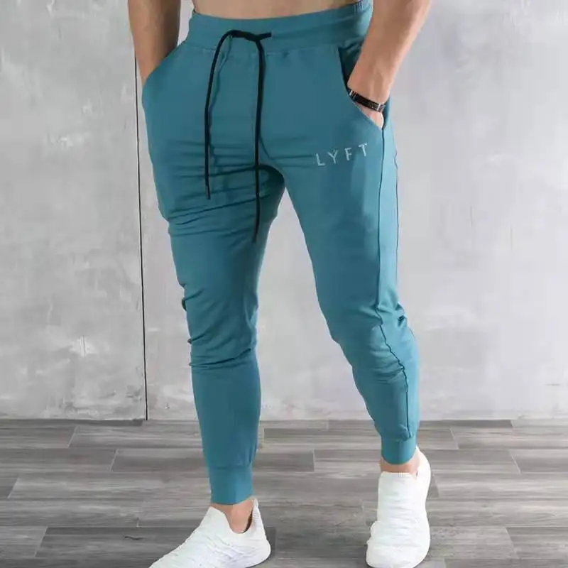 Muscle Fitness Autumn And Winter New Sports Pants Men's Casual Pants Korean-style Slim-fit Fitness Pants Men's Ankle Pants