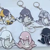Creative Pull Play Egg Cat Keychain Pendant Cute And Funny Rotatable Acrylic Bag Pendant For Women Keyring Purse Bag Accessory 1