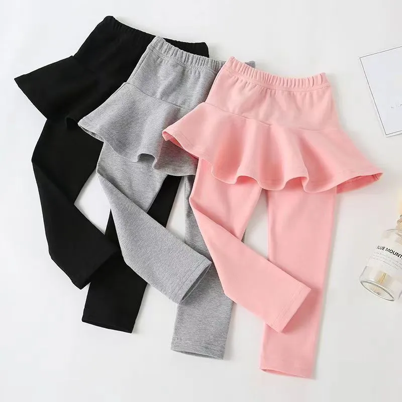 Girls Cotton Skirt Leggings 1