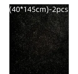 Velvet Flock Self - Adhesive Liner for Jewelry Drawer - Colorful DIY Fabric Sticker (Black-(40x145cm)-2pc)