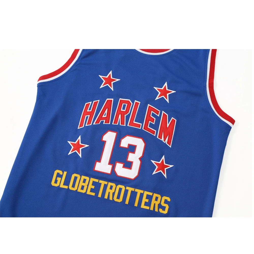 Basketball Jerseys HARLEM GLOBETROTTERS 13 CHAMBERLAIN Sewing Embroidery