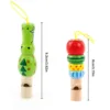 1pc Random Style Wooden Animal Small Whistle Children Early Learning Educational Toys Musical Instrument Kids Montessori Games 5