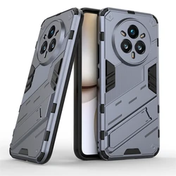 Shockproof Bumper Kickstand Holder Case - Enhanced Protective Cover for 14 Pro Plus (GRAY)