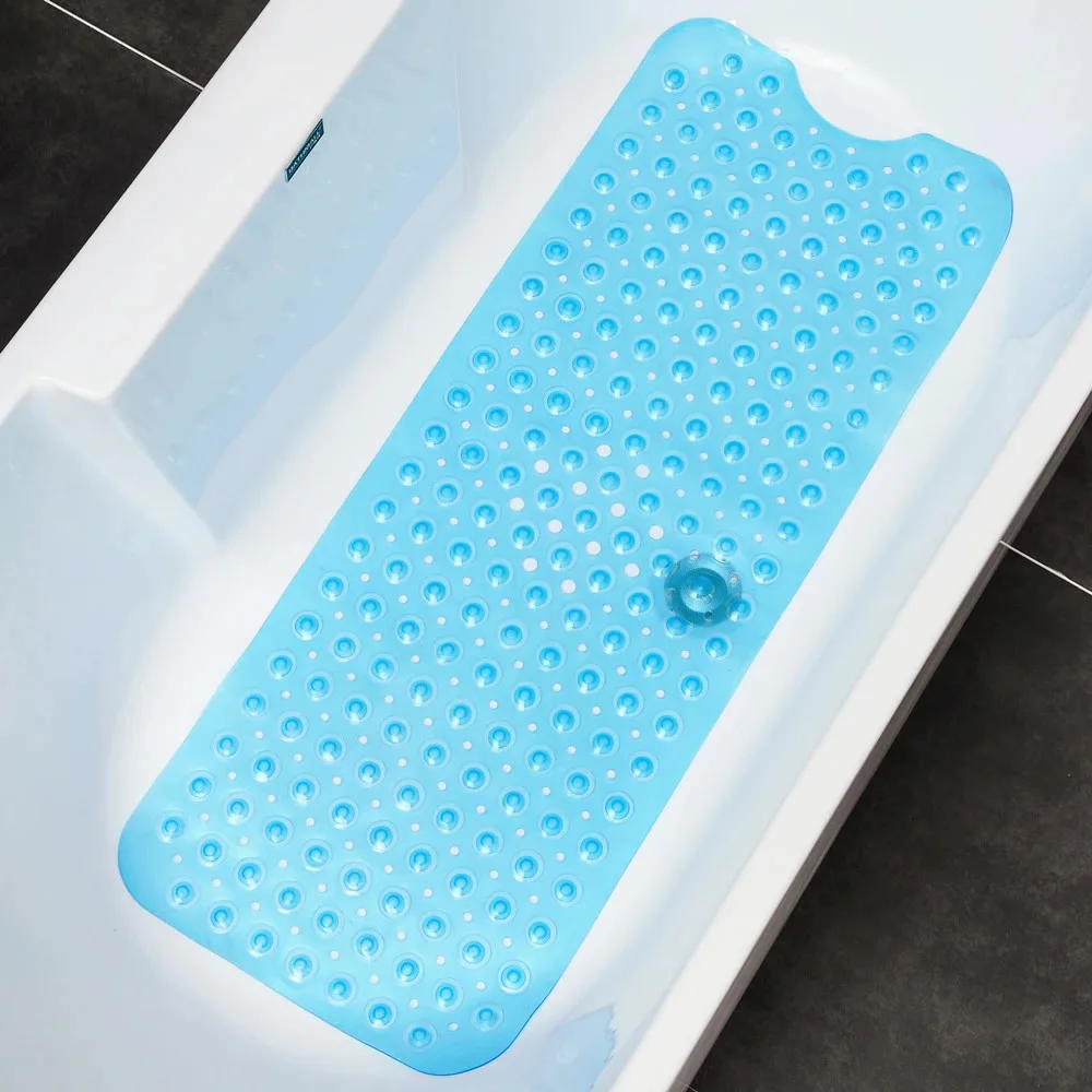 Large Anti-Skid Bathtub Mat with Suction Cups – Non-Slip Soft Surface for Bathroom Safety and Comfort