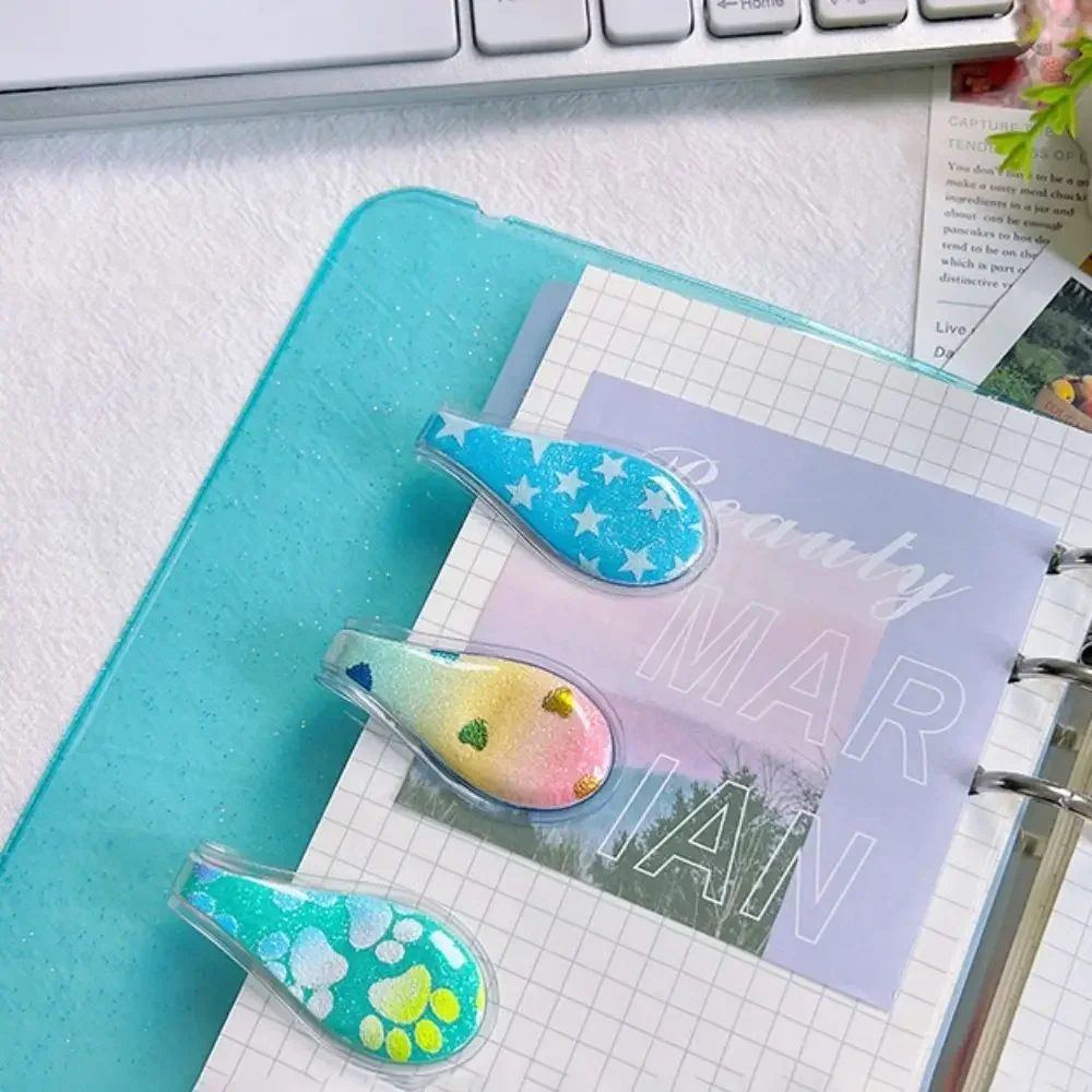 PVC Clips Double Sided Magnetic Bookmark TN Journal Creative Decorative Sticky Paper Cards School Stationery Supplies