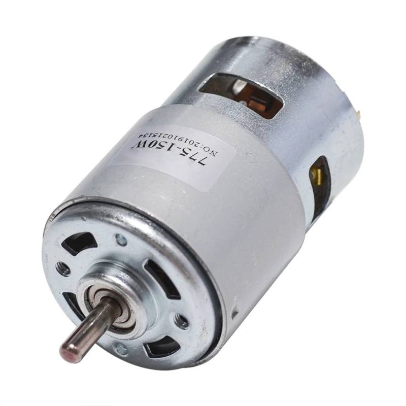 775 Motor DC 12V-24V 80W/150W/288W Double Ball Bearing Spindle Motor 12000RPM DC Motor Large Torque High Power Low Noise Motor