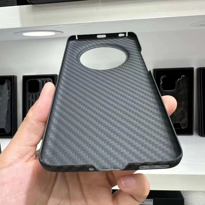 Carbon Fiber Case for Honor Magic 5 Pro, Aramid Fiber Slim Fit Phone Case, Lightweight Anti-Scratch Protector for Honor Magic 5