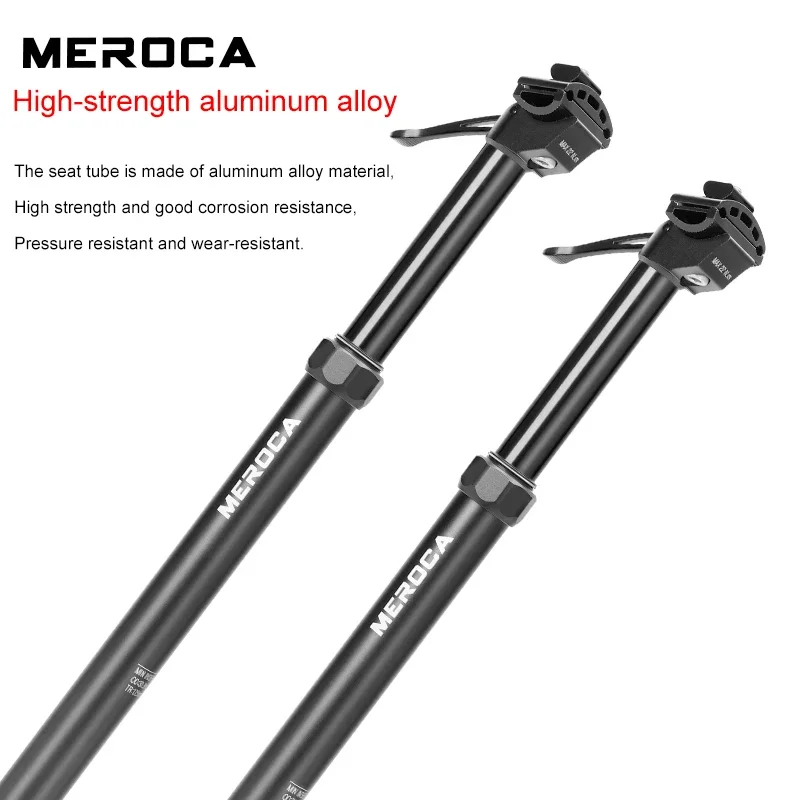 Description Picture 4 of itemMEROCA  Bicycle 30.9 / 31.6mm Manual hydraulic lifting Seatpost  Stroke 100/125mm Mountain Bike Seatpost length 380/445mm