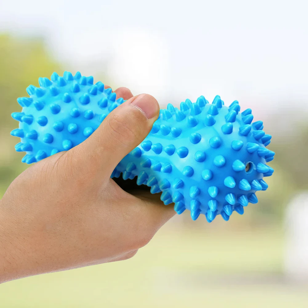Peanut Massage Spiky Ball Peanut Massage Roller Deep Tissue Ball Trigger Point Hedgehog for Hand/Foot