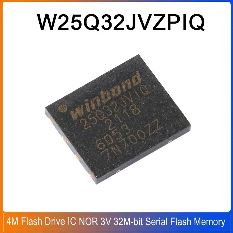 5-50 Stück W25Q32JVZPIQ WSON-8 25Q32JVIQ 4M Flash-Laufwerk IC NOR 3V 32M-Bit Serieller Flash-Speicher