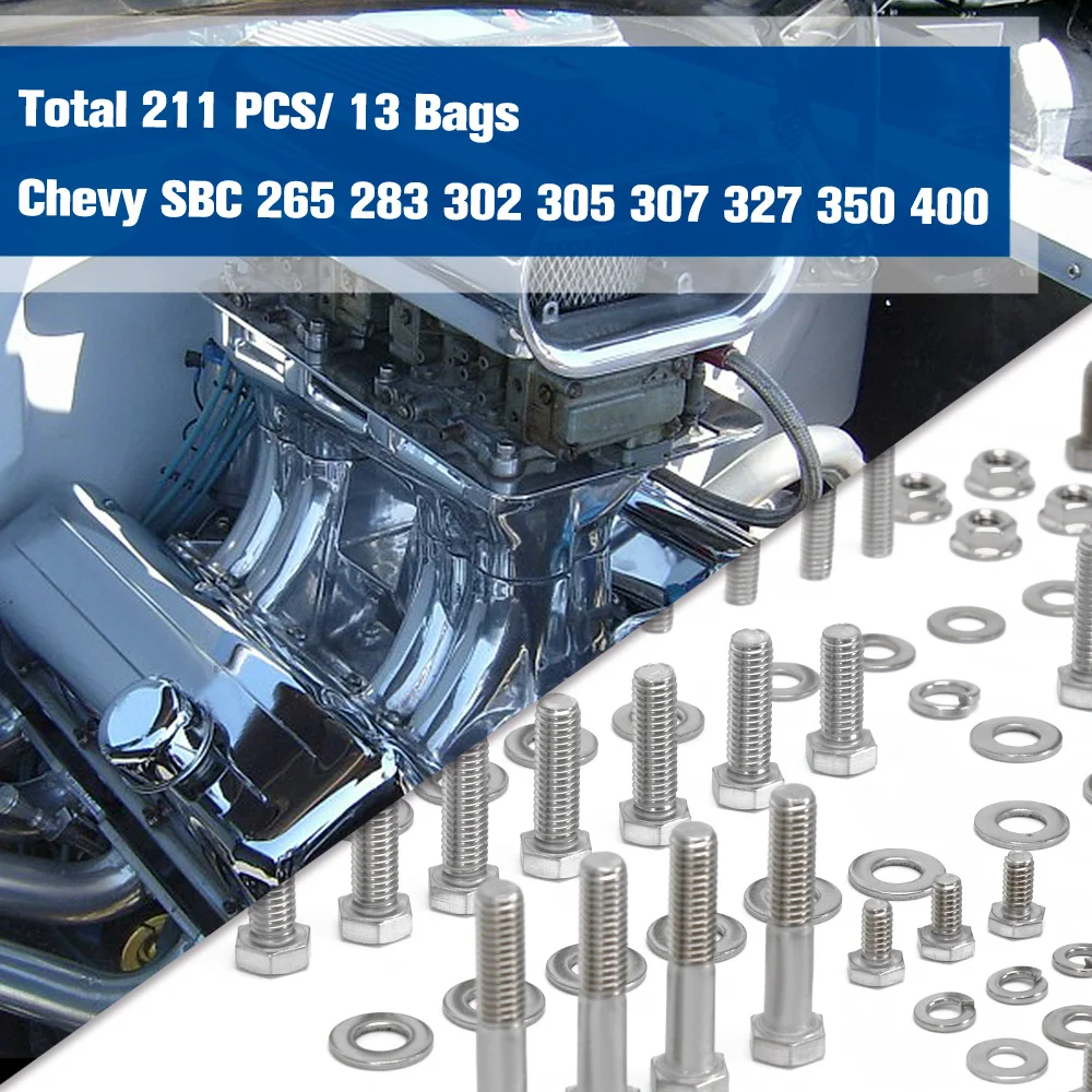 Kit Staffa Alternatore Regolabile In Alluminio Billet Per Chevy Small Block 350 - Lato Passeggero