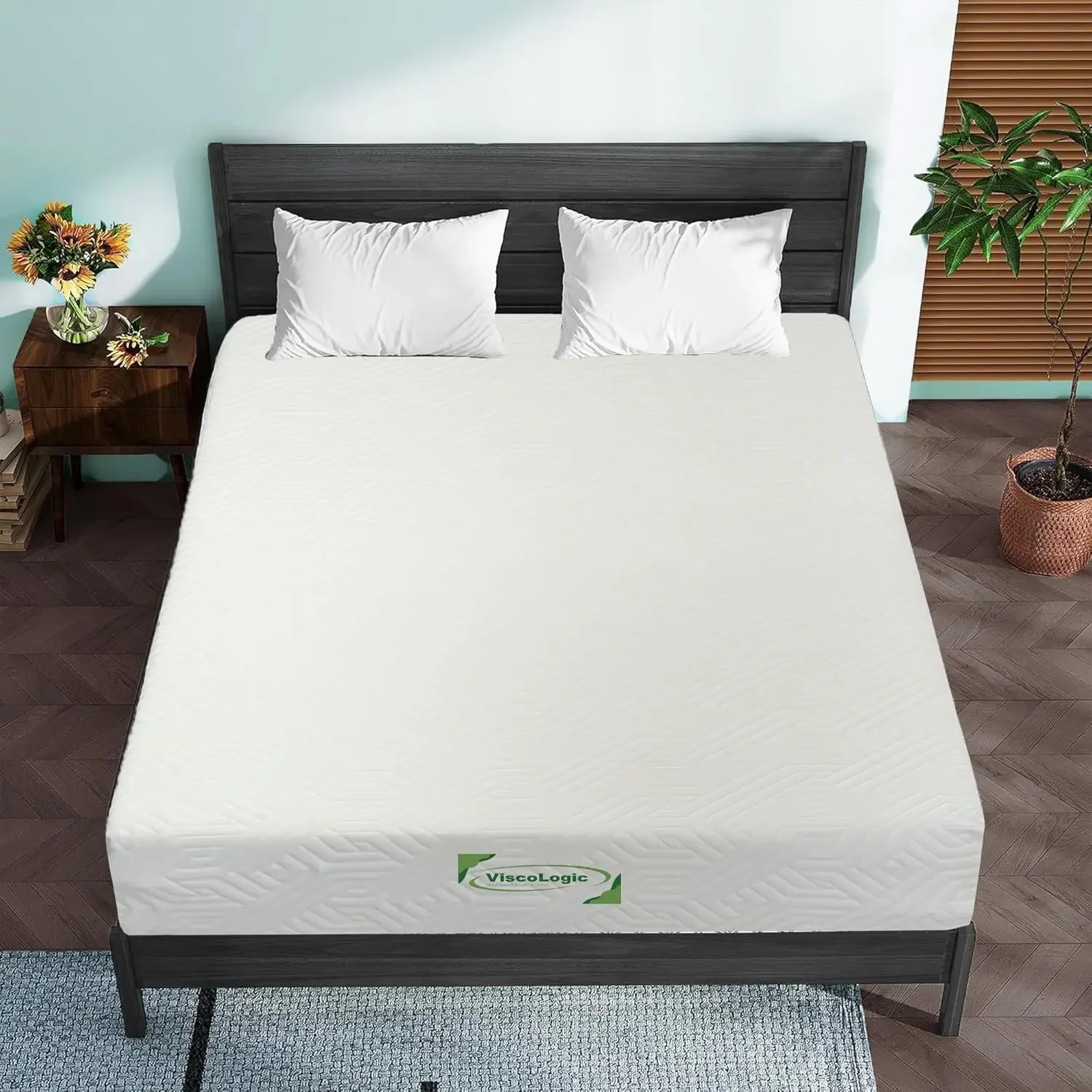 6 Inch Twin Mattress Gel Infused Cool Sleep & Pressure Relief, Medium Firm Mattress CertiPUR-US Certified, Bed in a Box High Den 3