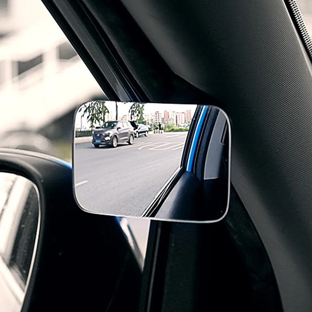 

1pcs Car Mirrow HD Convex Blind Spot Mirrow 360 Degree Wide Angle Adjustable Car Rearview Mirror Parking Rimless Mirrow