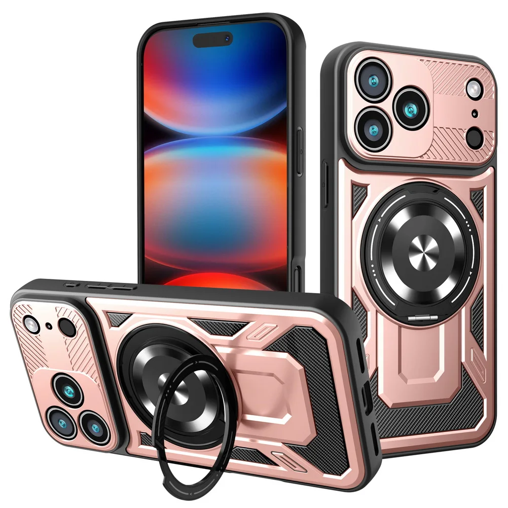 Versatile Rotatable Metal Ring Holder Magnetic Phone Case