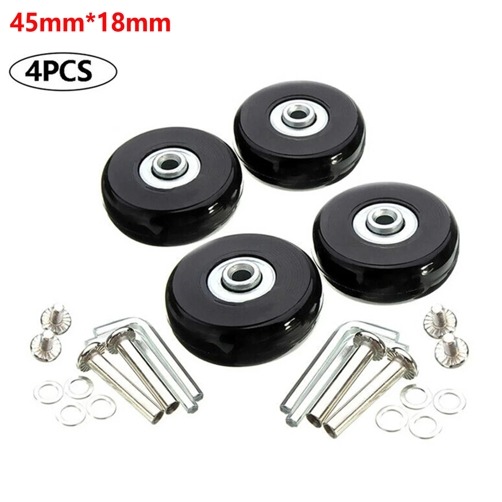 

Superior Quality Rubber Wheels for Luggage Suitcase, 4 Pcs Replacement Wheels, Silent and Durable, Easy Install