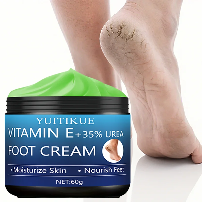 YUITIKUE Vitamin E 35% Urea Foot Cream moisturizes and nourishes the skin of the feet, suitable for dry and cracked feet.
