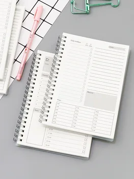 Agenda settimanale giornaliera Agenda a spirale Agenda giornaliera quaderni diario elenco delle cose da fare cancelleria per ufficio materiale scolastico