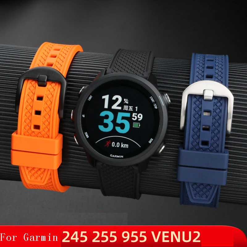 

Ремешок для Garmin venu2/2plus, спортивный сменный Браслет для наручных часов Forerunner245/645/255/158/955, ремешок для наручных часов COROS PACE2 20 мм