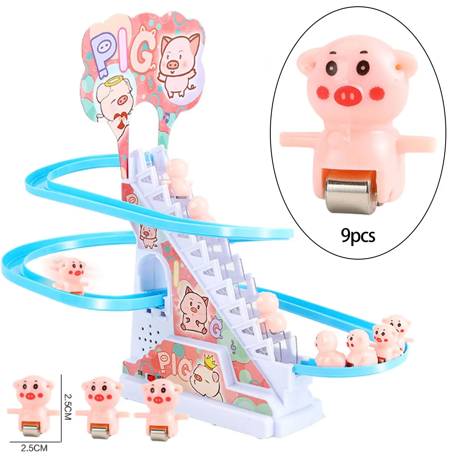 Climb Stairs Toy Accs Roller Coaster Toy Accessories for Toddlers Boys Girls 2