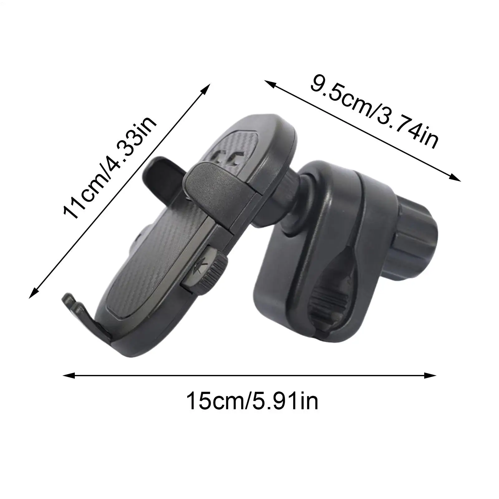 Electric Scooter Phone Holder Electric Scooter Stroller Phone Clamp Smartphone Push Cart Handlebar Rack For Work Exercise Bikes