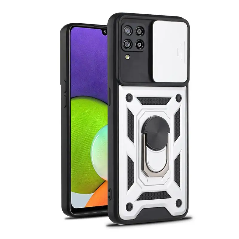 Custodia Protettiva Antiurto Per Armatura Per Samsung Galaxy M32 M 32 32 M 4G 2021 Sm-M325F/Ds 6.4 ''Custodia Protettiva Per Fotocamera Push Pull