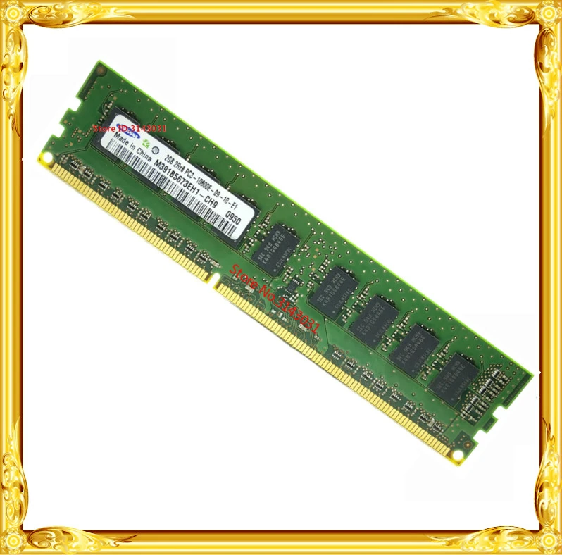 Оперативная память серверной рабочей станции DDR3 2 ГБ 4 ГБ 1333 МГц чистый ECC UDIMM 2RX8 PC3-10600E RAM 10600 без буфера