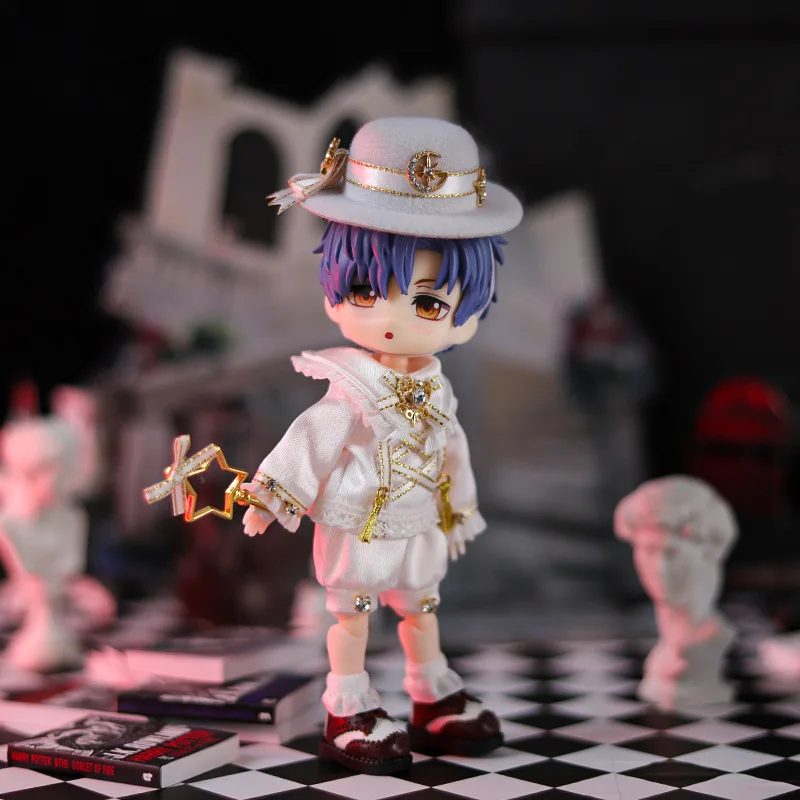Ob11 Doll Gemini Set Black And White European Style Small Dress Doll Dinner Jackets Clothes For Ymy Dod Doll Body 6