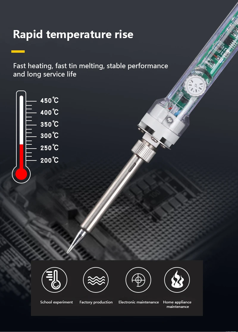 aquecimento interno ferro de solda eletrônico para