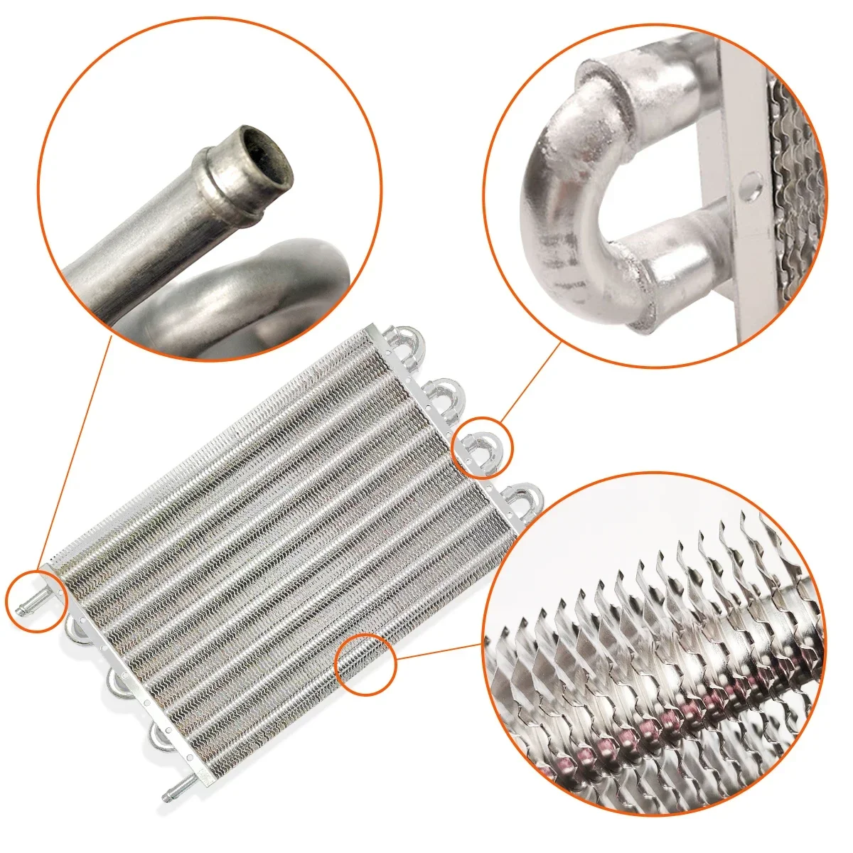 Universal Aluminum Oil Cooler 4/6/8 Row Radiator Converter Kit for Auto Manual Car Motorcycle,aluminum radiator,aluminum radiator kit,oil cooler kit