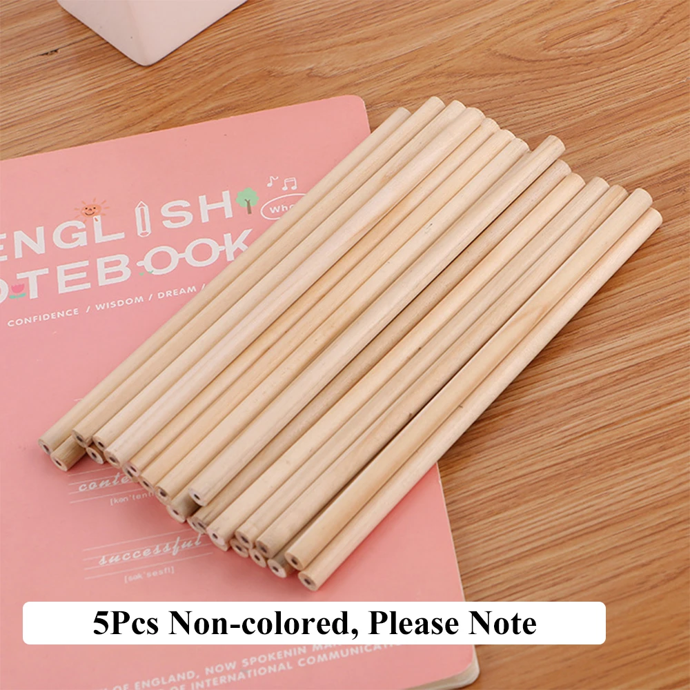 Vibrant Rainbow Colored Wooden Drawing Pencils