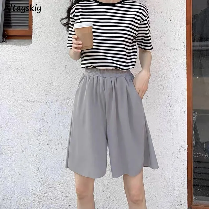 

Shorts Women 7XL Loose Causal Fashion All-match Solid Pocket Womens Clothing Retro High Waist Streetwear Comfortable Female New