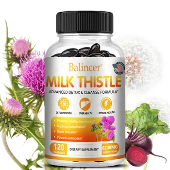 Balincer Liver Detox Cleanse - with Milk Thistle - Improves Liver Function, Supports Fat Metabolism, Antioxidant - 120 Capsules 1