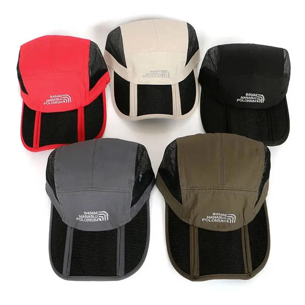 Casual Foldable Mesh Baseball Cap Quick Drying Adjustable UV Protection Breathable Climbing Hat Unisex