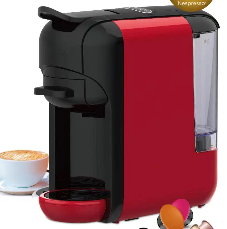 Machine à Café 4 En 1 - Compatible Capsules Nespresso, Dolce Gusto, Café Moulu Et Thé - Pression 19 Bars - Chauffe En 3s - Parfaite Maison, Bureau, Voyage